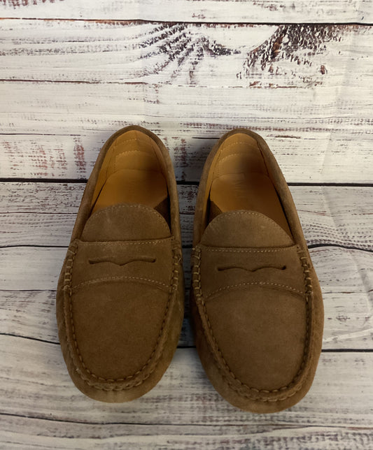 Marzio Suede Driving Penny Loafers Brown 6.5