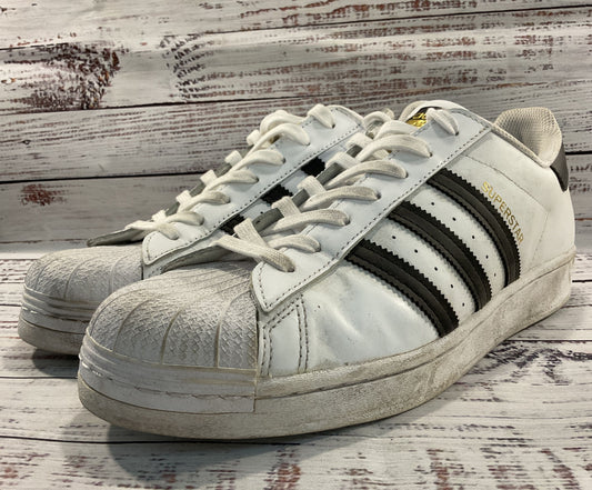Adidas Superstar Men's Black & White Low Top Sneakers Size 11.5 EG4958