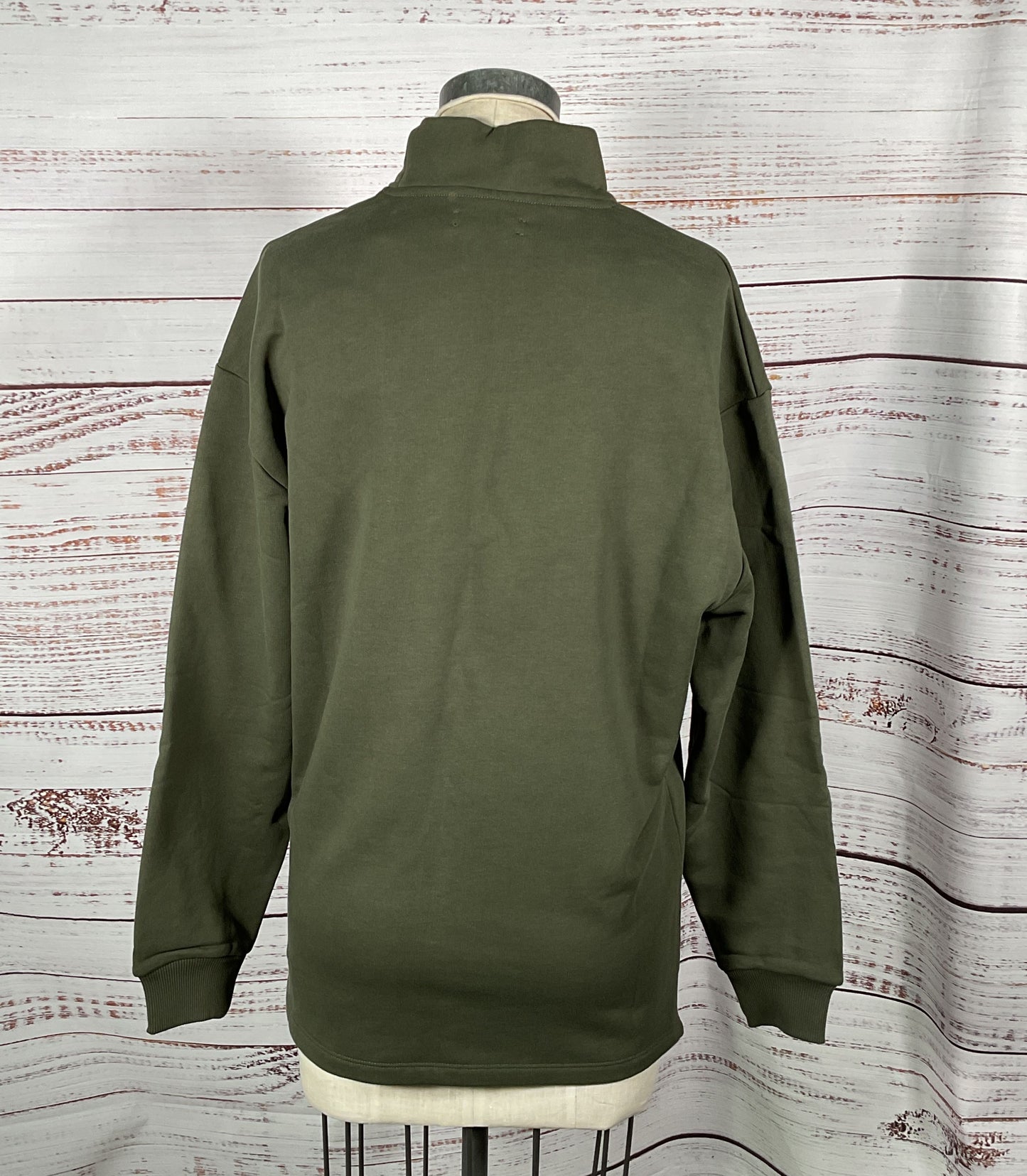 Panagia High Crew Neck Sweater Green XS