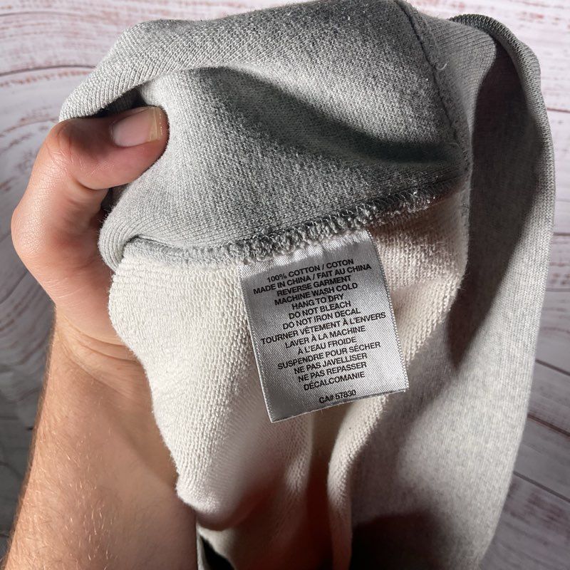 OVO Classic Heather Gray Owl Pullover Hoodie Sweater - Size L