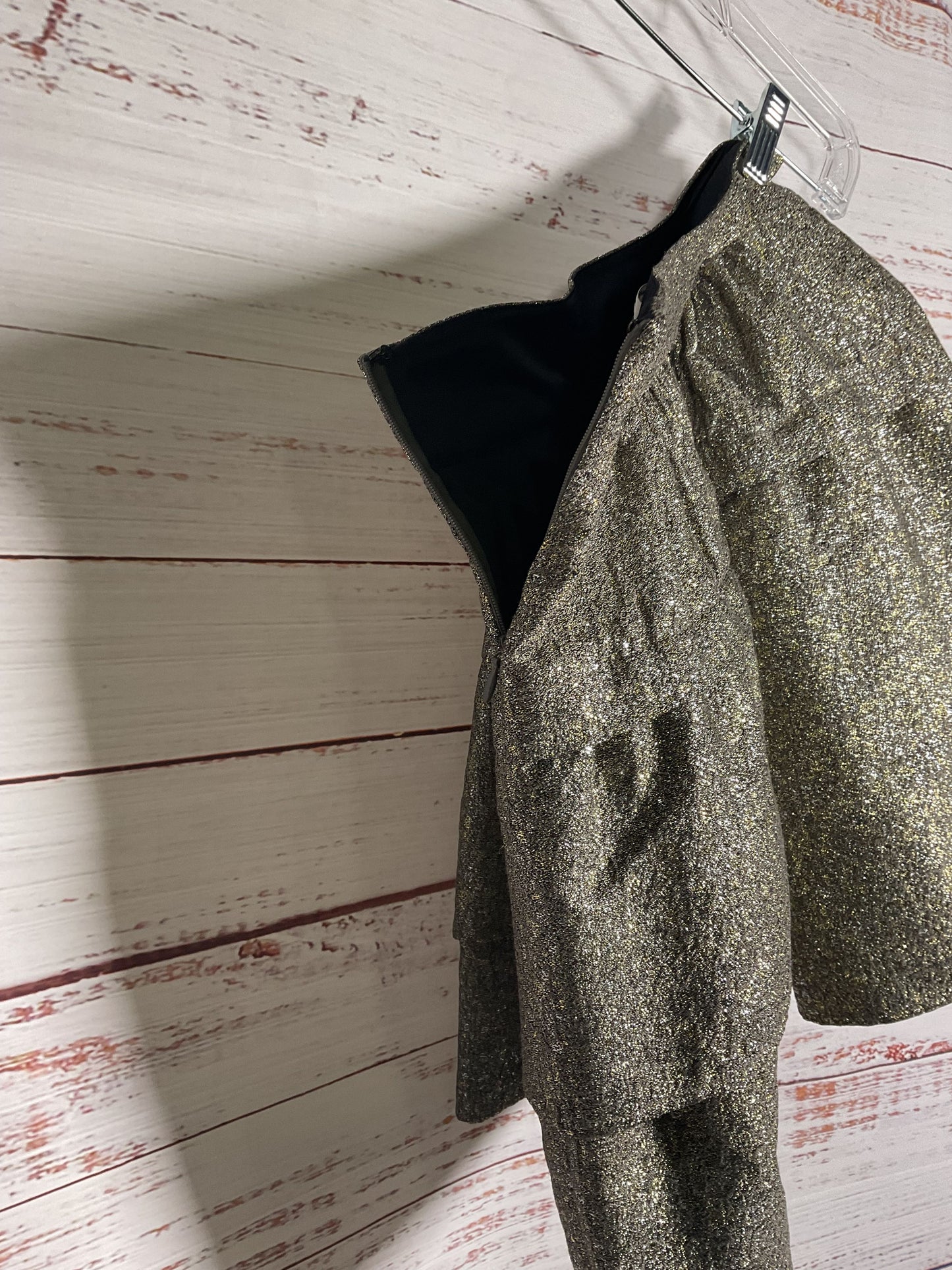 Diane von Furstenberg Gold Layered Skirt - Size 2