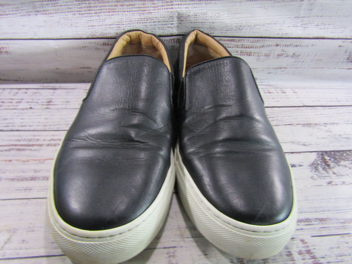 Greats Men's Black Leather Slip-On Shoes Size 11 Made in Italy