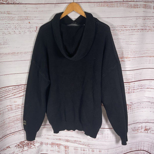 TeamSESH Bones Pinhead Skull Black Knit Streetwear Hoodie Sweater - Size XL
