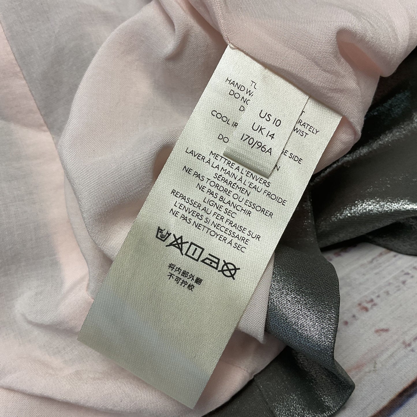 Maeve Anthropologie Zada Metallic Silver Gunmetal Green Blazer Jacket - Size 10