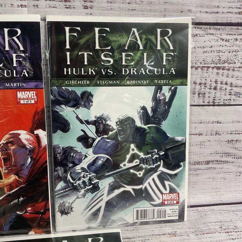 Marvel Fear Itself Hulk Vs. Dracula Limited Comic Series #1-3 Full Set 2011