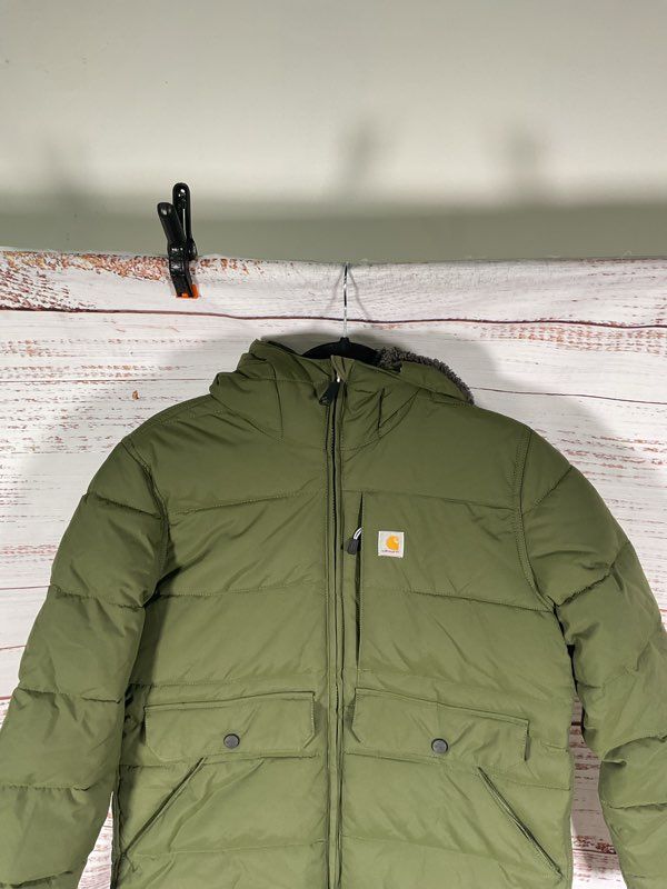 Carhartt Women's Rain Defender Insulated Zip Up Jacket Size S (4-6) Green