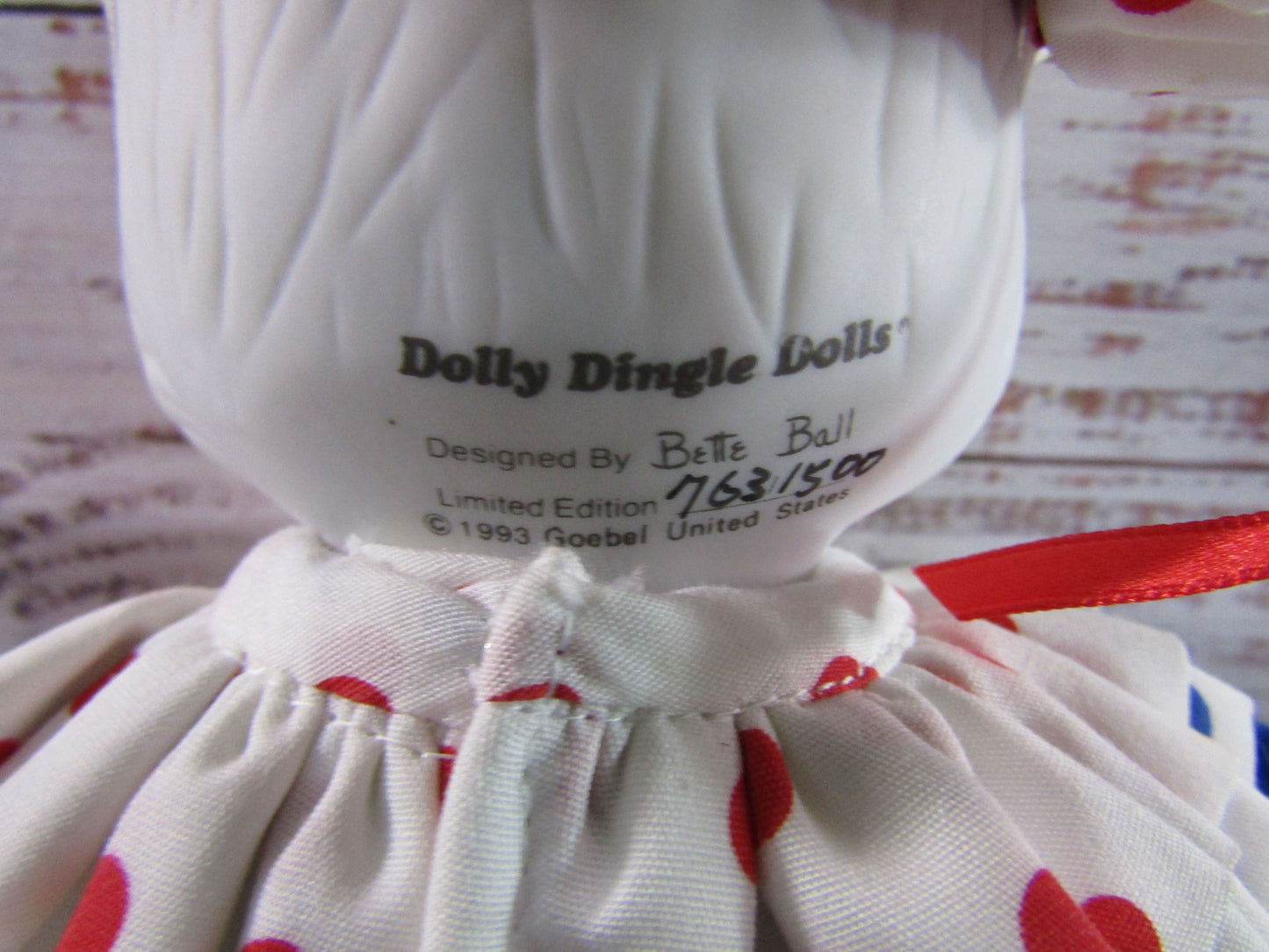 Vintage Goebel Dolly Dingle by Bette Ball Snuggles Snooks Cat Clown Musical Doll