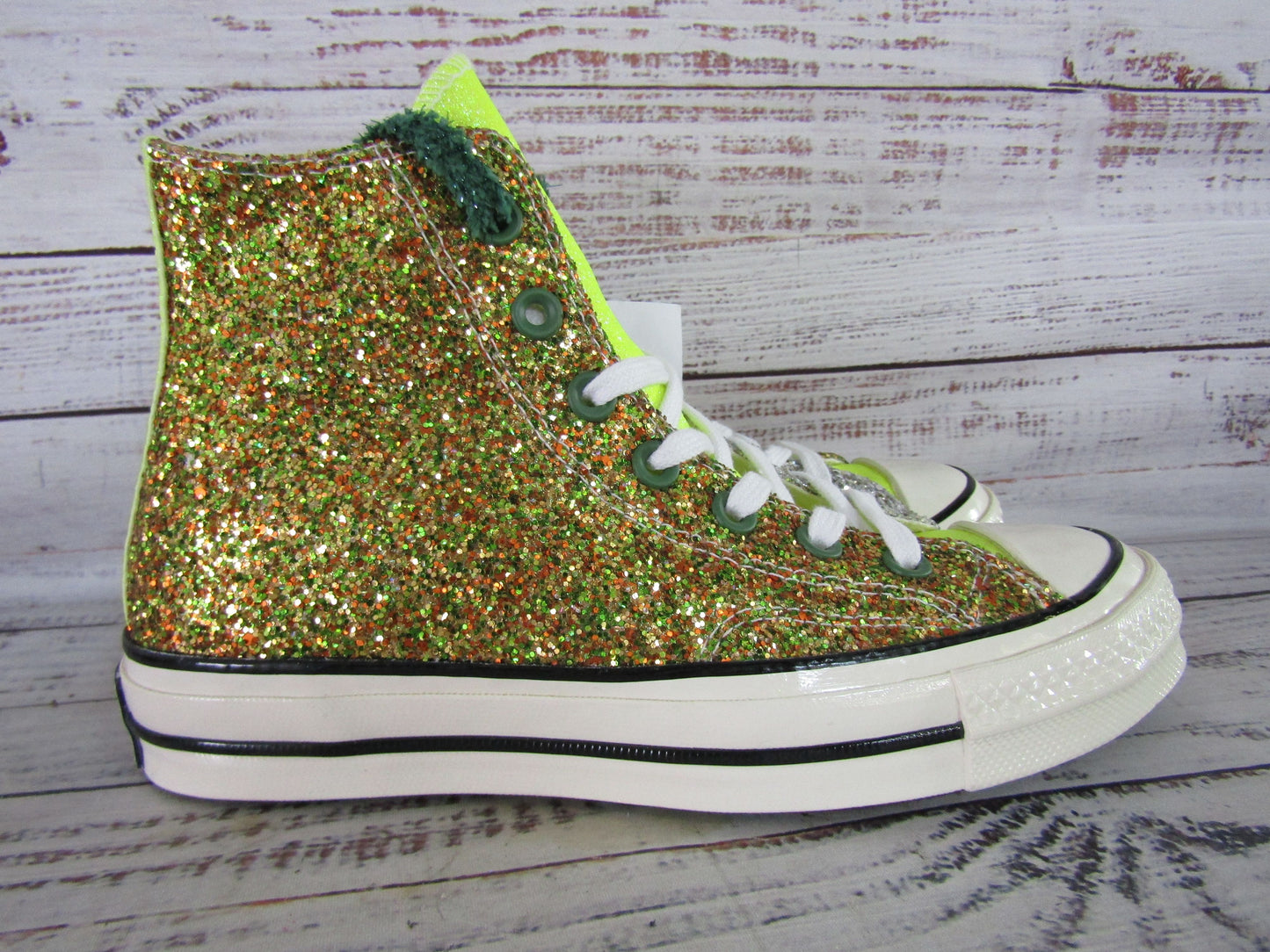 Converse x J.W Anderson Chuck 70 High Glitter Pack Sneakers Size 6 164696C