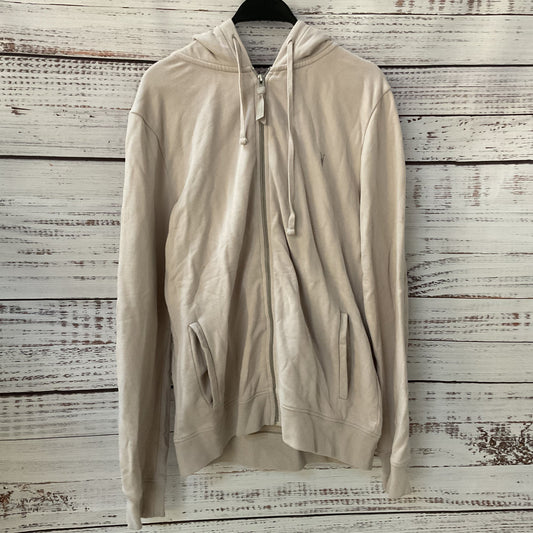 ALL SAINTS Women's Taupe Zip Up Hoodie - SZ L