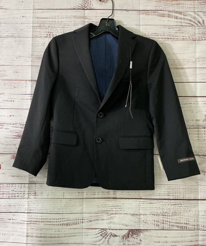 Boy's Michael Kors Black Wool Blend Dress Jacket Size 10 REG/10 YRS Retail $179