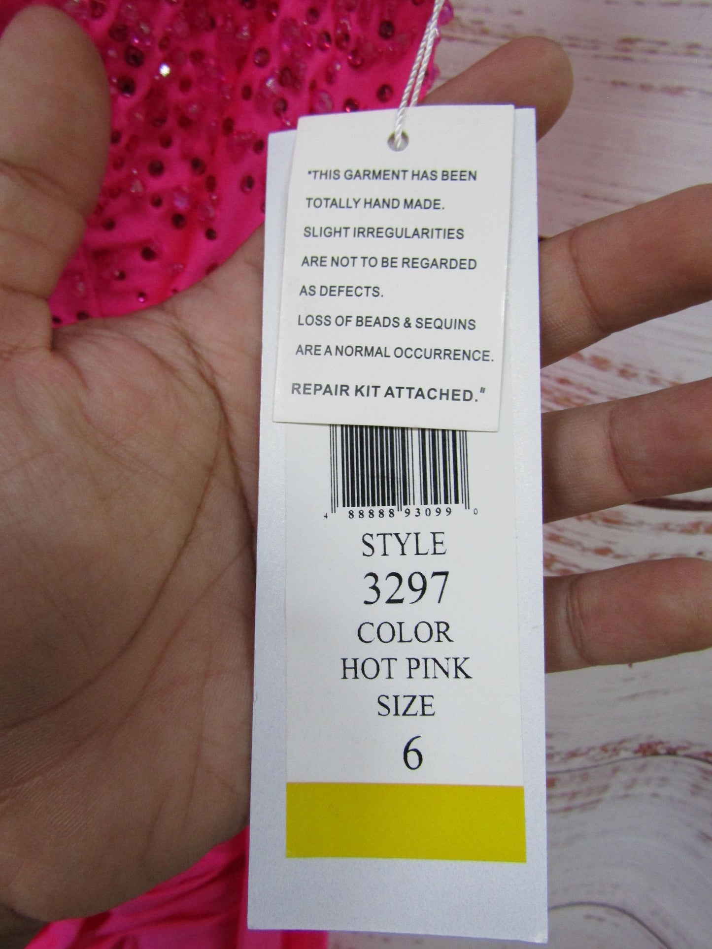 Colors Dress Women's Hot Pink Embellished Dress Size 6