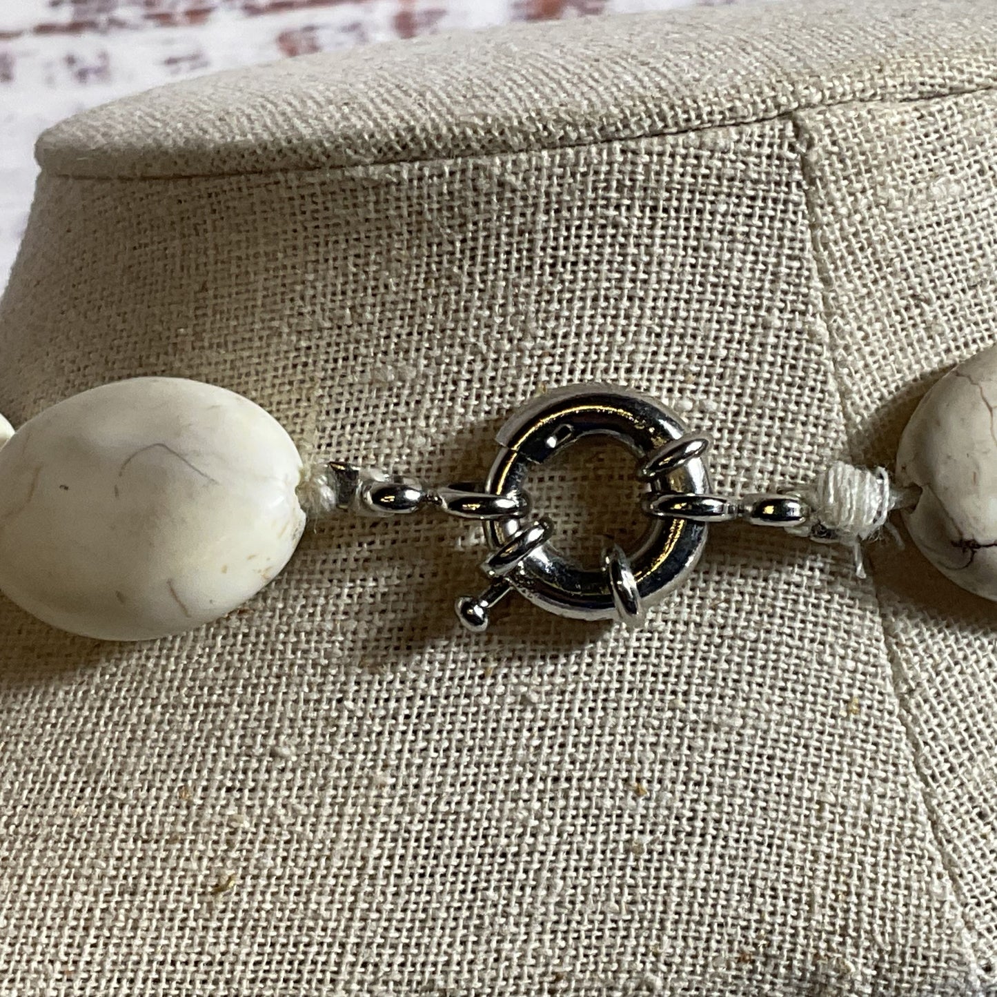 24.5mm Magnesite 22" Beaded Necklace