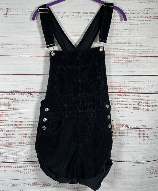 Free People Corduroy Shortalls Black XS