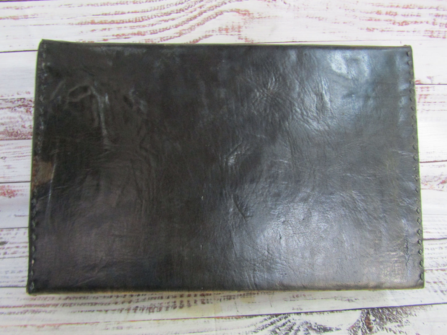 Vintage Handcrafted Leather Trinket Box