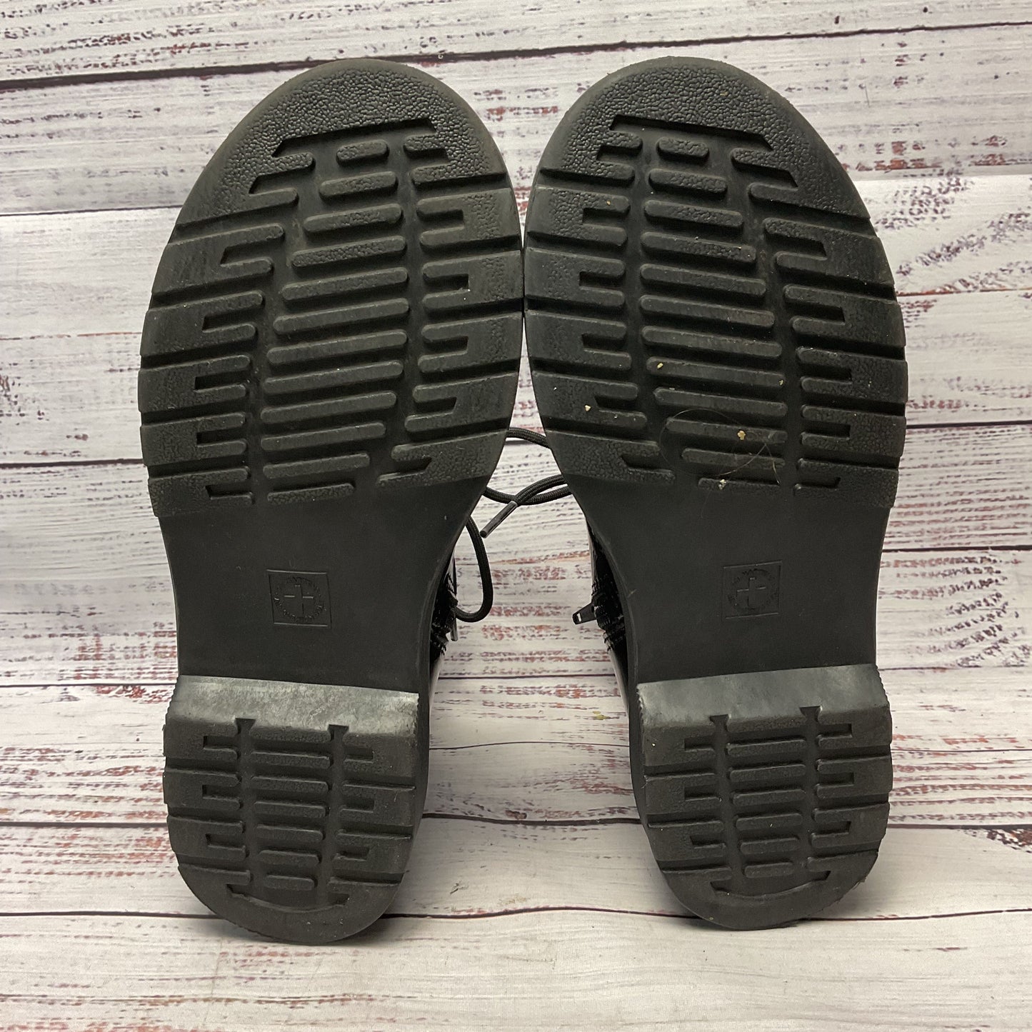 Dr. Doc Marten Black Rainbow Patent Leather 1460 Combat Boot Women Size 5