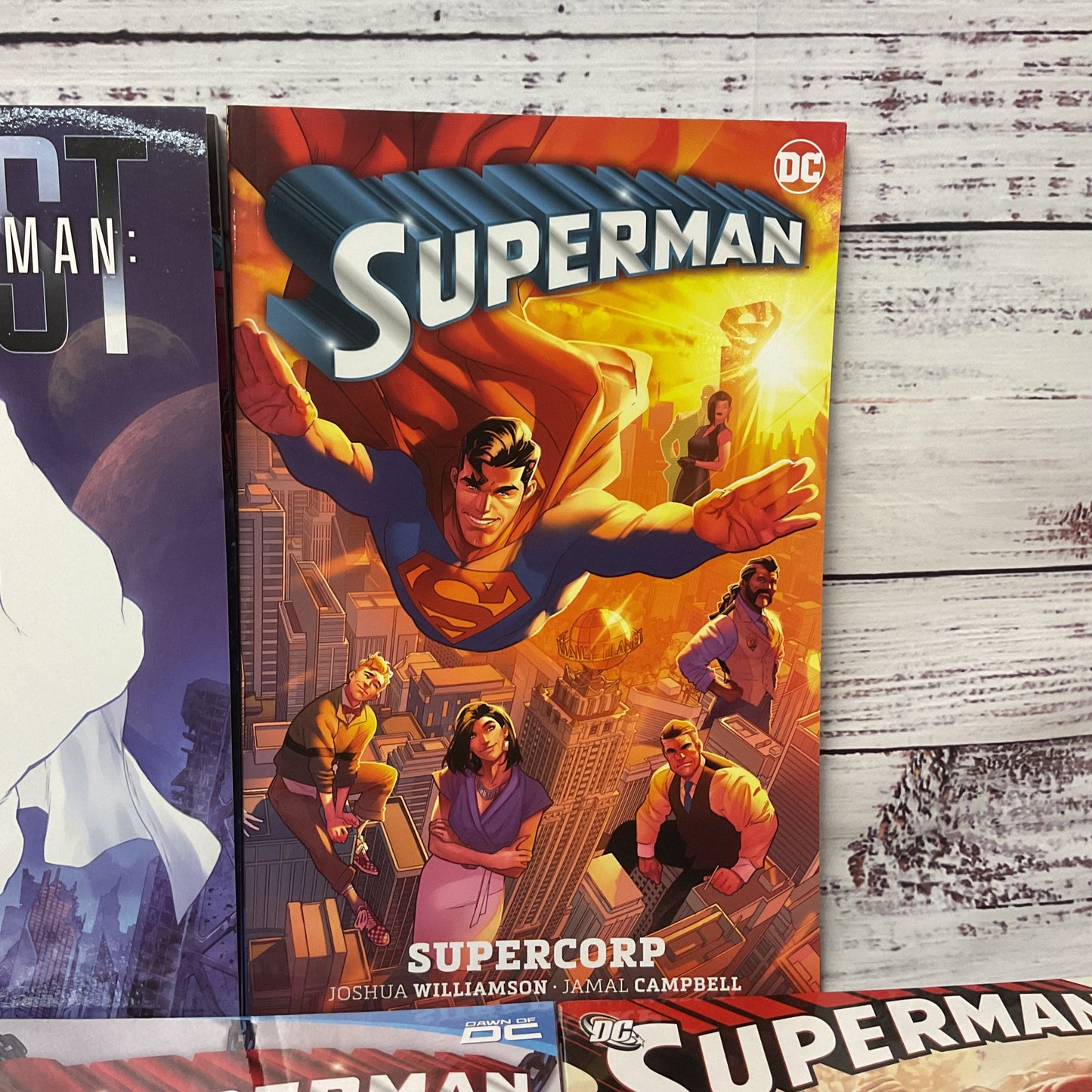 DC Comics Superman Graphic Novel Lot Of 7 Books Death and Return Lost Atlas