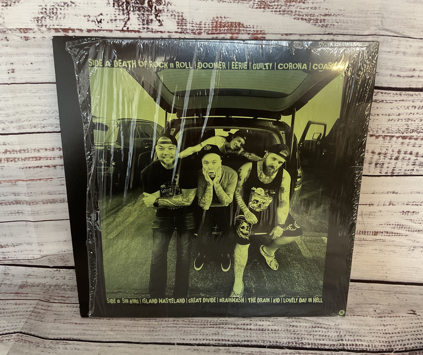 Heartwells The New Old School Autographed Vinyl Record Green Black