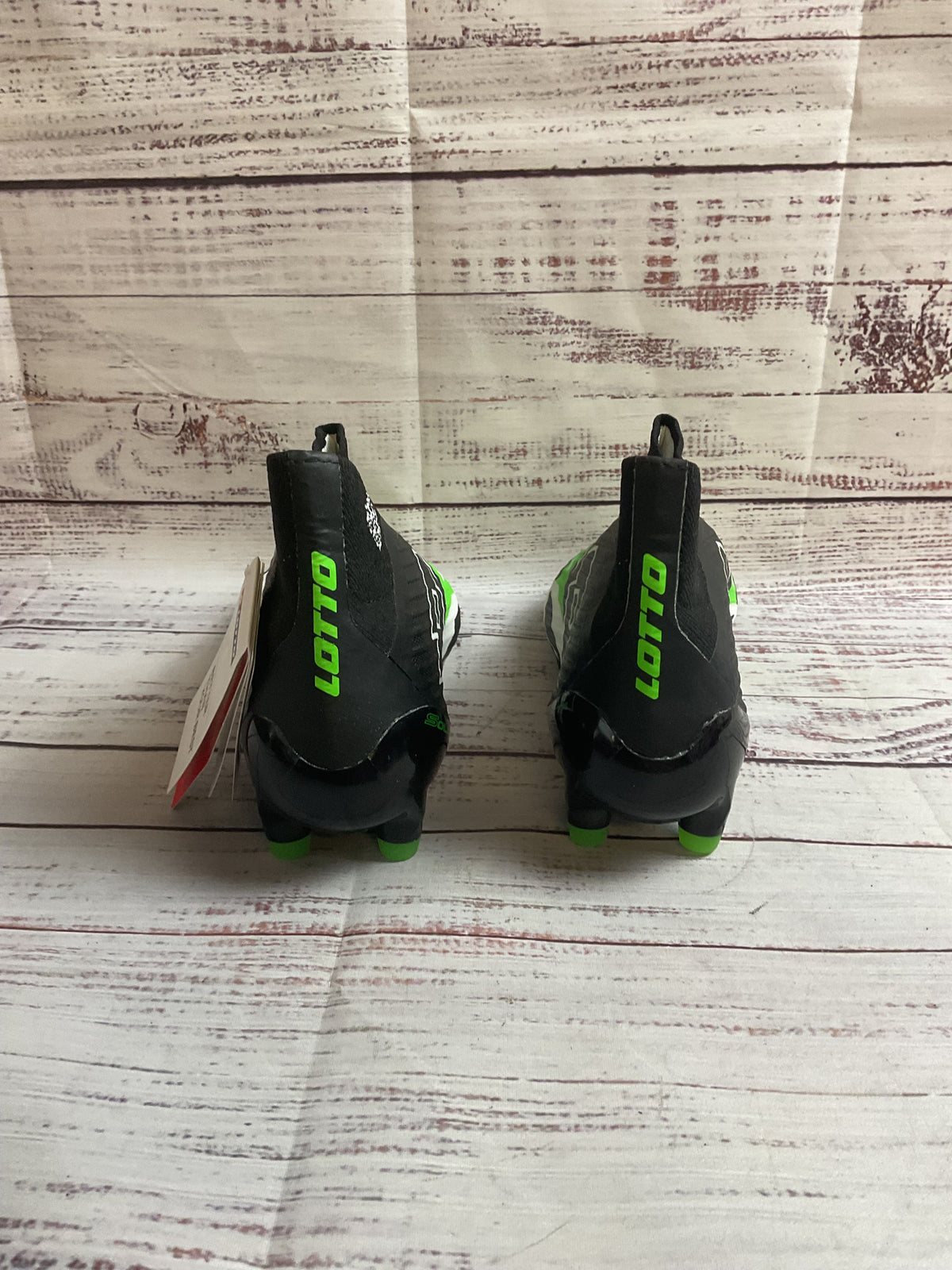 Lotto Solista 100 VI Gravity FG Black Cleats Athletic Shoe Men 6 NIB