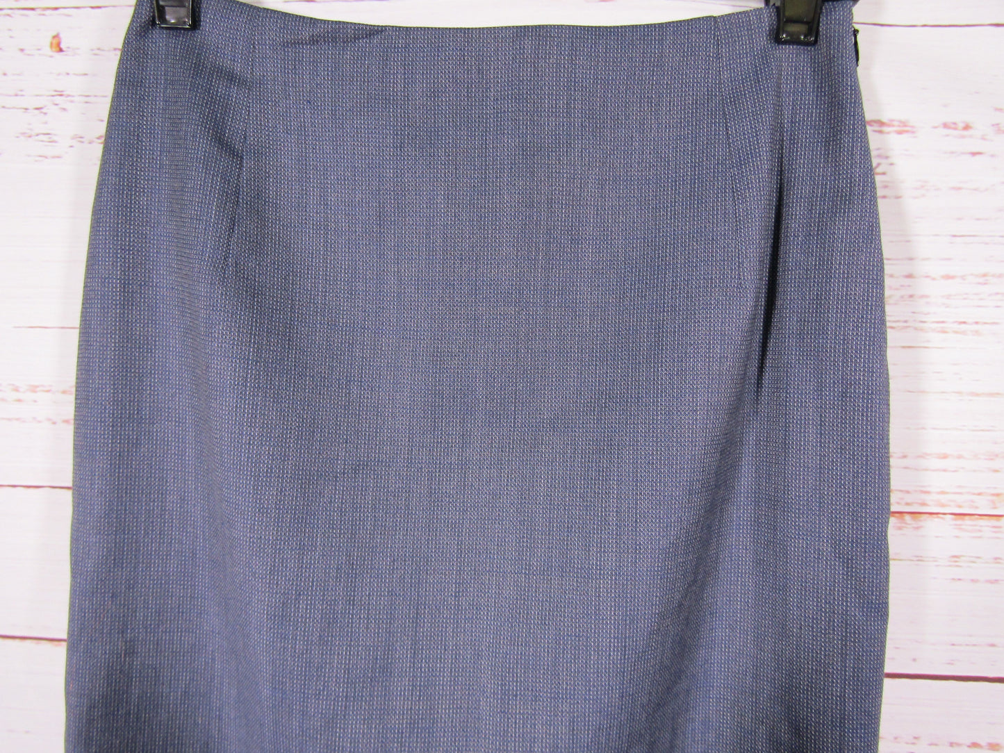 Hugo Boss Valiana Women's Blue Wool Pencil Skirt Size 2