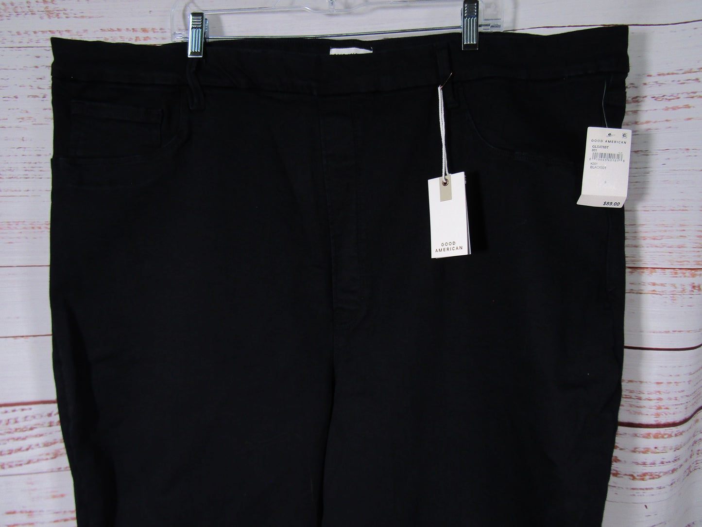 Good American Good Legs Women's Black Straight Jeans Size 8
