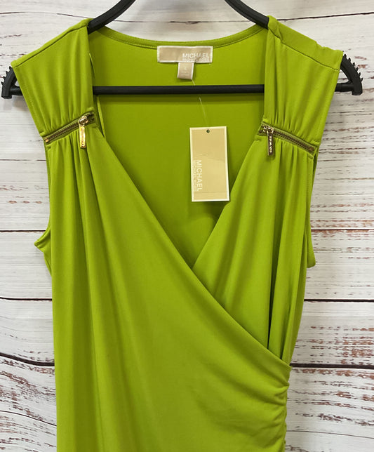 Michael Kors Women's Fresh Lime Green Sleeveless Dress Size 6