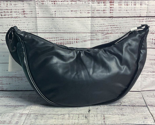 Uniqlo Faux Leather Round Shoulder Bag Black