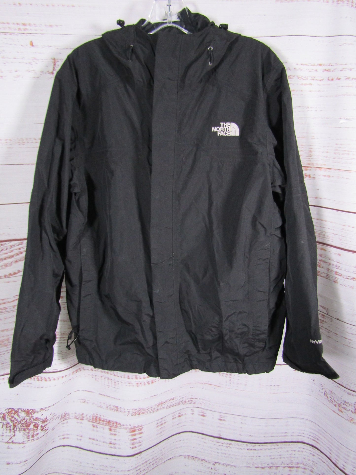 The North Face Men's Black Hooded Full Zip Jacket Size M