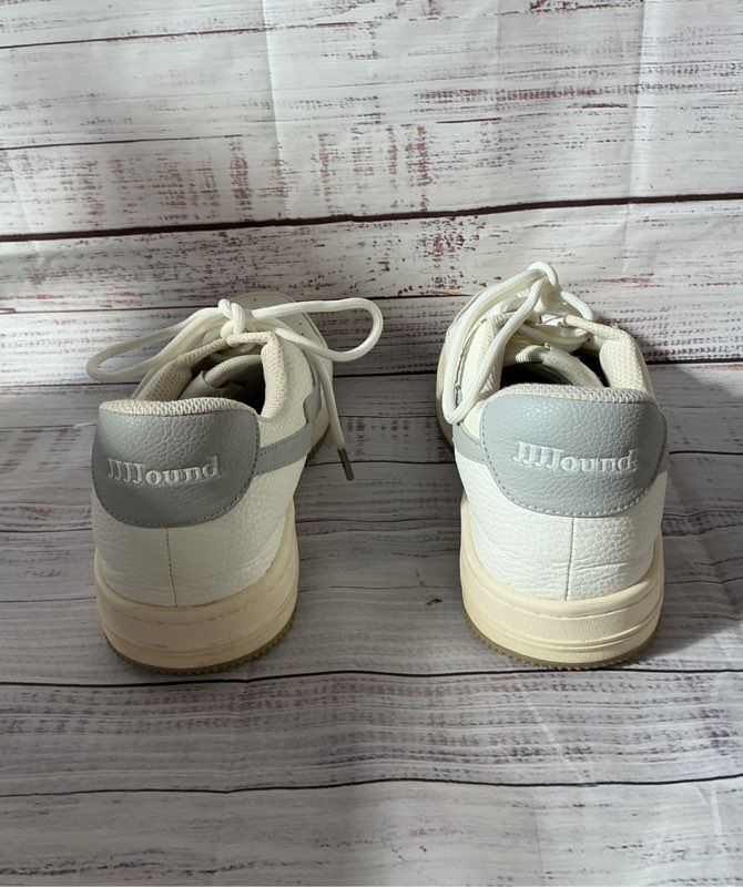 Men's A Bathing Ape JJJJound Bapesta White w/Gray Sneaker Size 9 Retail $309