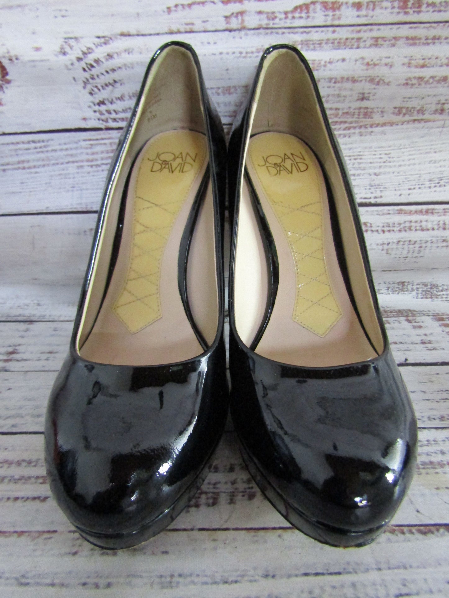 Joan & David Flipp Women's Black Patent Leather Pumps Size 6.5