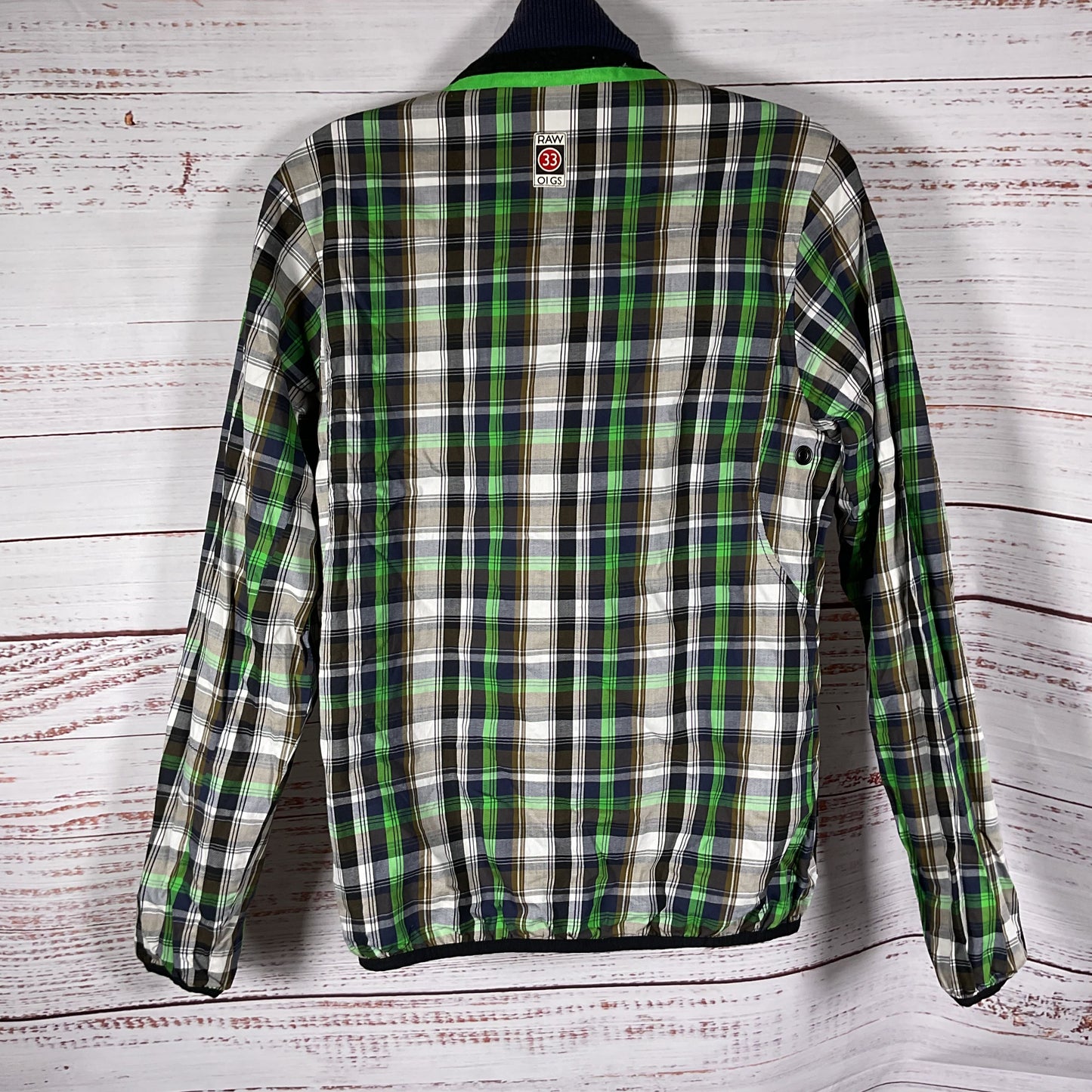 G-Star Raw Navy Blue Wind Breaker Reversible Jacket - Size M