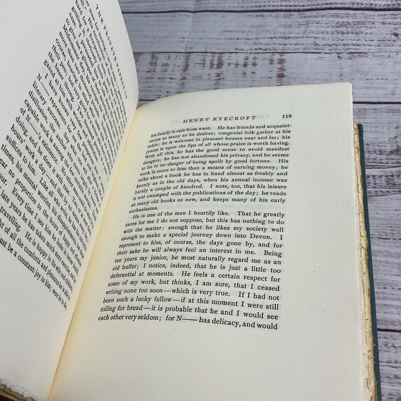 The Private Essays Of Henry Ryecroft 1921 George Gissing Hardcover Book