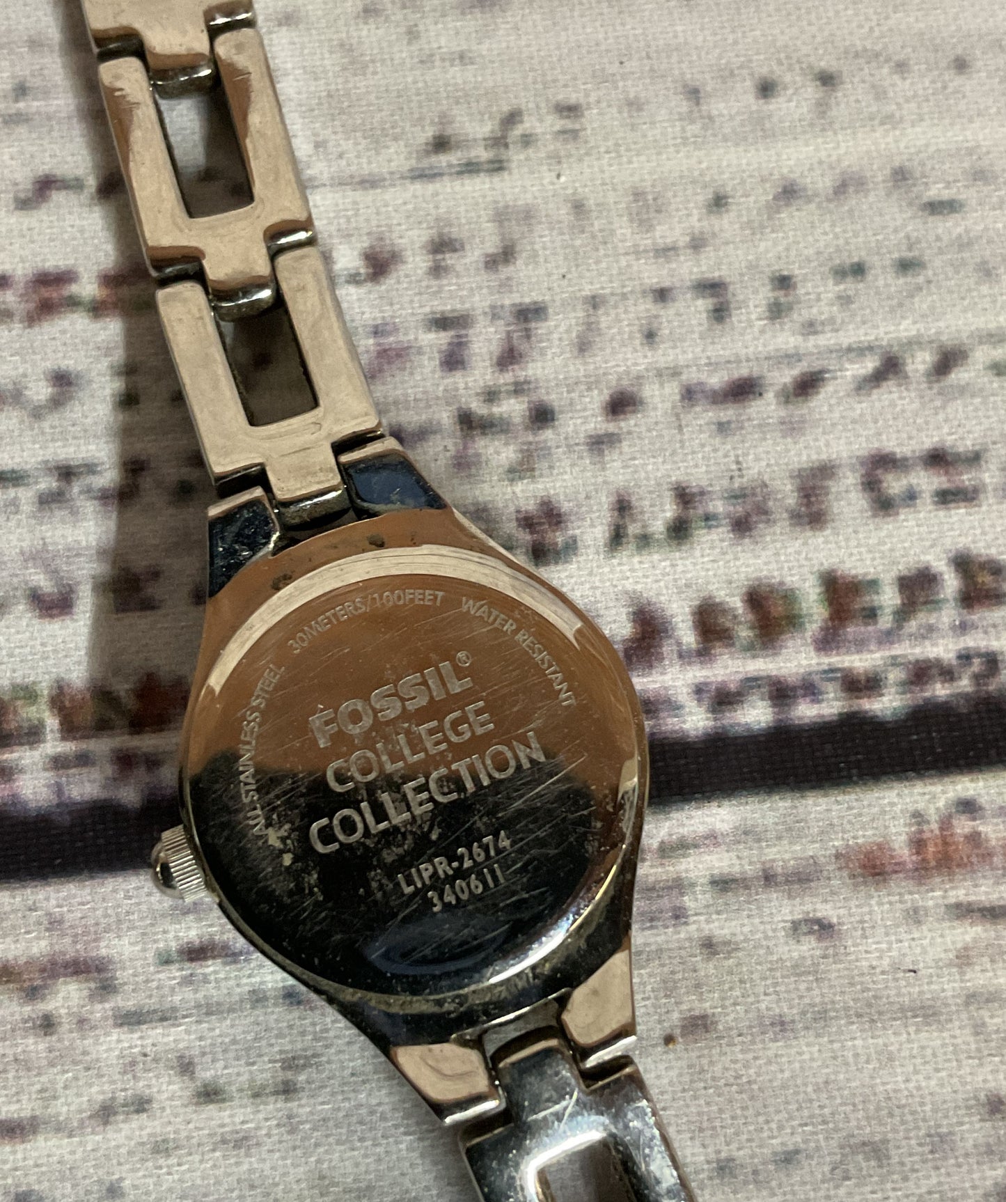 Fossil College Collection LIPR-2674 340611 UCLA Stainless Steel Watch