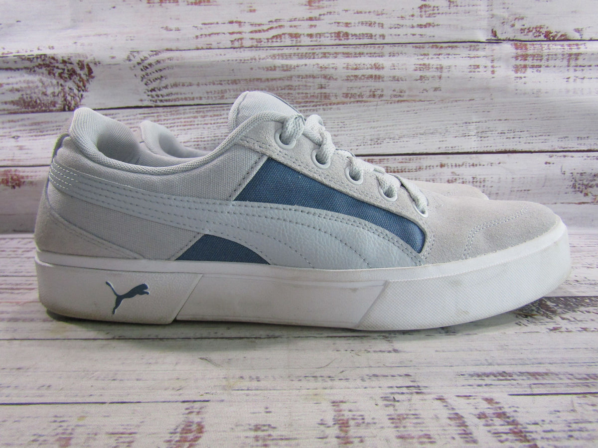Puma C-Rey Men's Platinum Gray Deep Dive Sneakers Size 13 382880-14