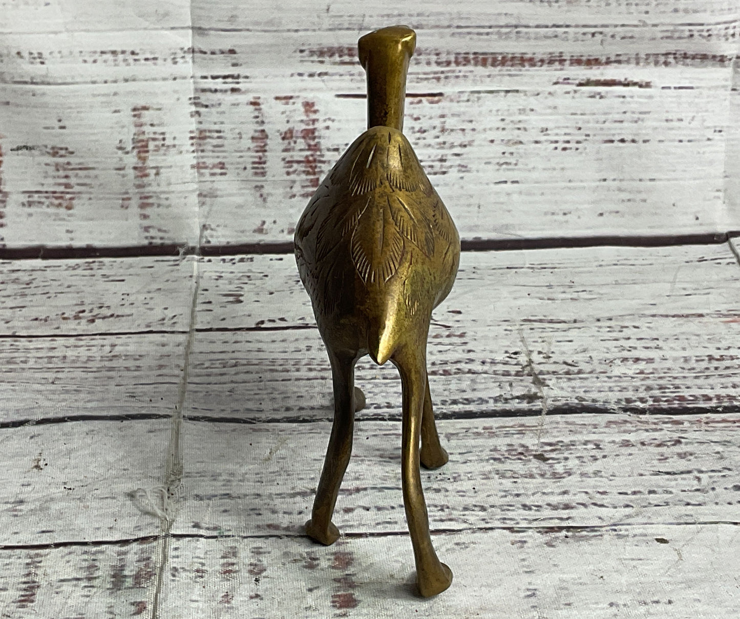 Vintage Engraved 4" Camel Figurine Brass