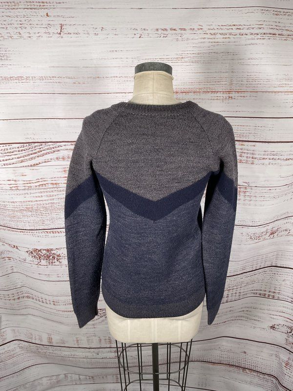 IRO Women's 100% Wool Pullover Grey Blue Sweater Size S