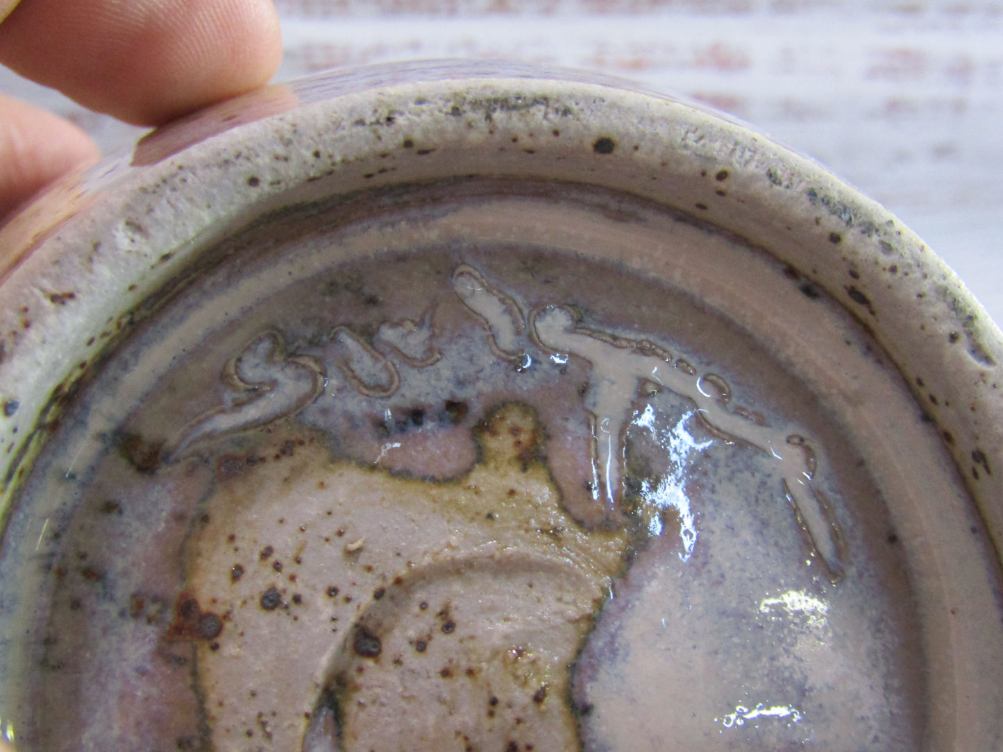 Handcrafted Artist Signed Glazed Ceramic Jar