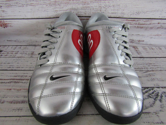 Nike Total 90 Men's Metallic Silver & Black Sneakers Size 5.5 HJ9351-002