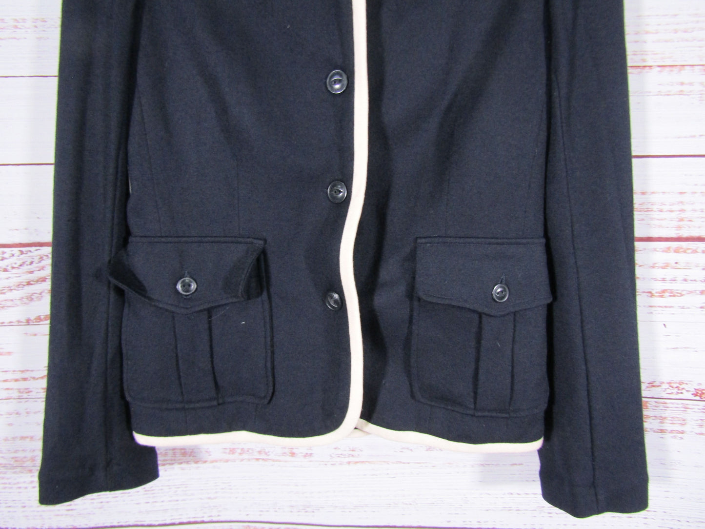Rag & Bone Redgrave Women's Navy Blue Wool Blazer Jacket Size 4