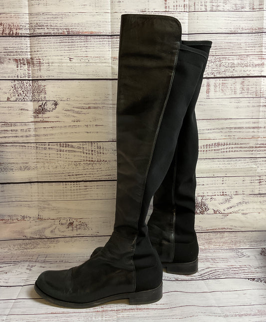 Stuart Weitzman Black Over-the-Knee Boot Women 8
