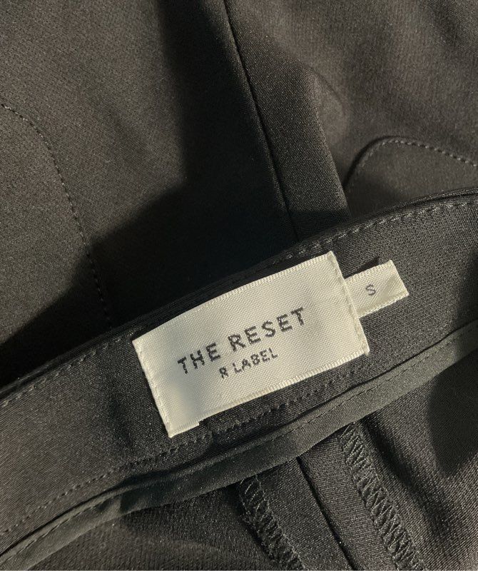 The Reset R Label Women's Black Straight Rayon Blend Pants Size S