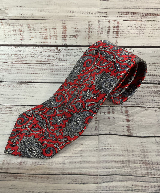 Oscar de la Renta Silk Paisley Tie Multicolor OS