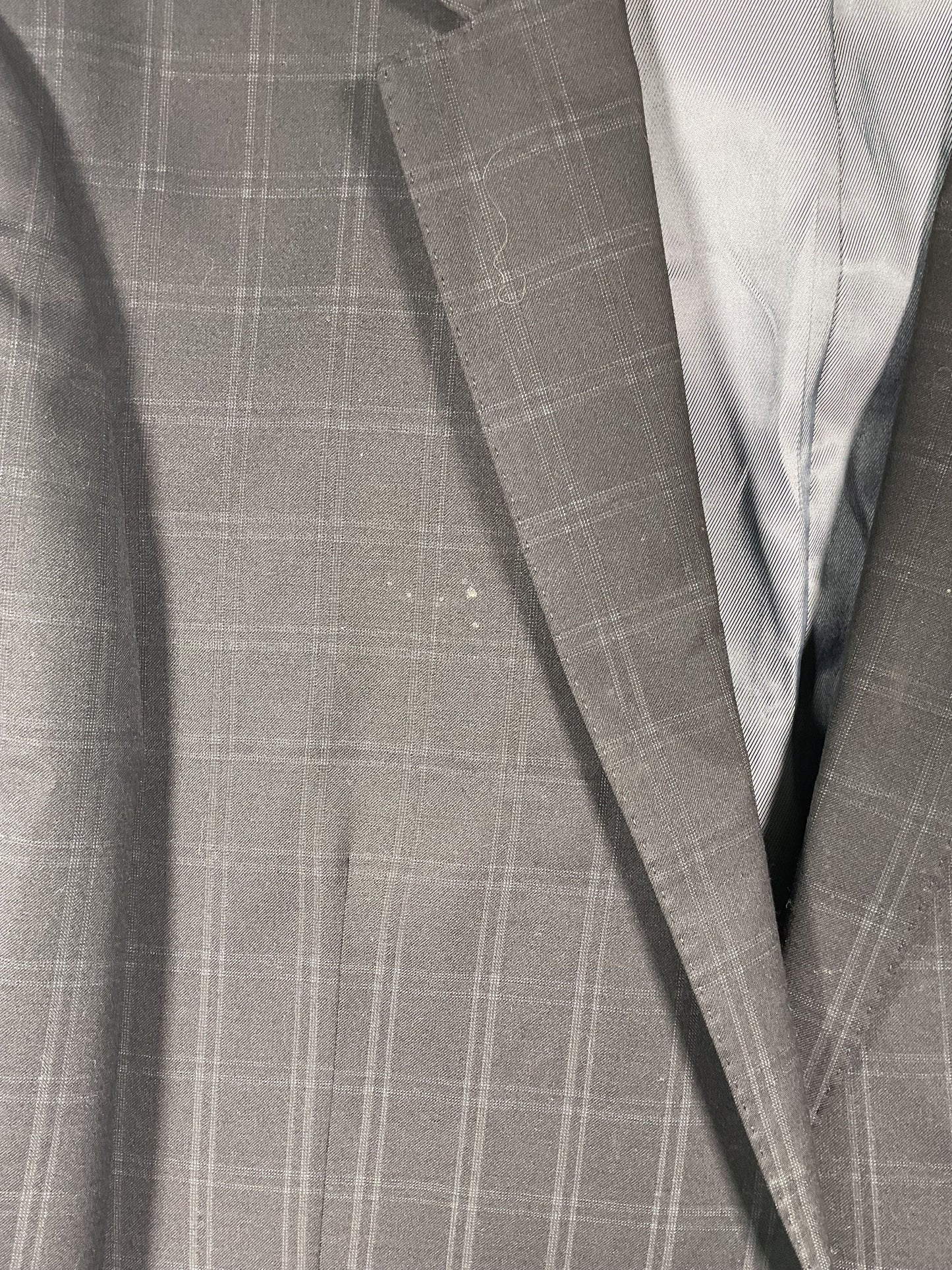 Sergio Valentino Gray Two Button Blazer Sports Coat - Size 46R