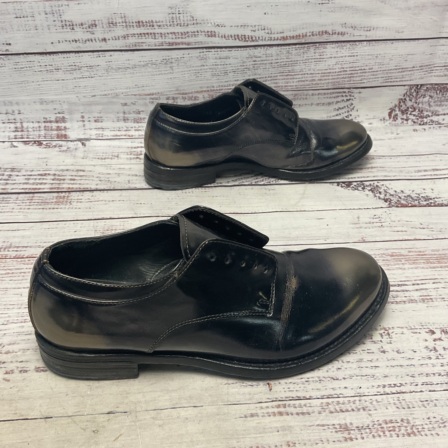 Officine Creative Metallic Leather Derby Dress Shoe Women Size 6