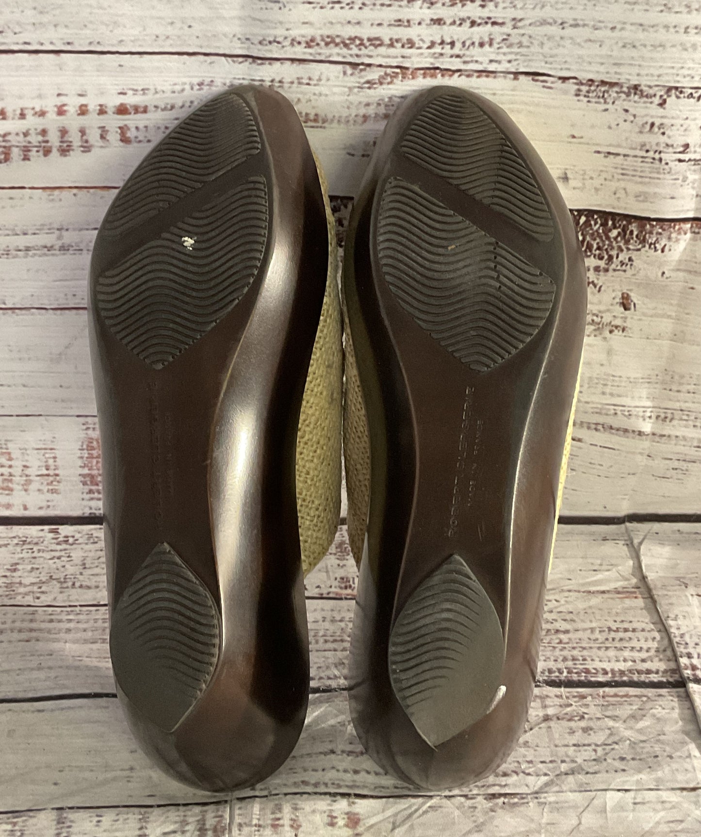 Robert Clergerie Raffia Floral Platform Wedge Sandals Multicolor 7.5