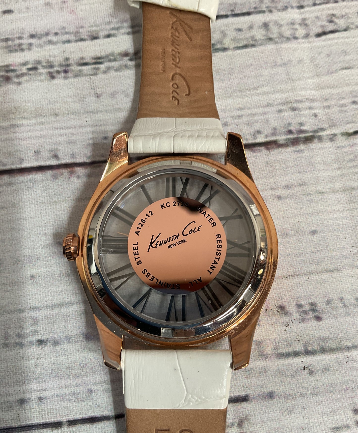 Kenneth Cole Transparency Women's Gold Plated Crystal Accent Quartz Watch KC2728