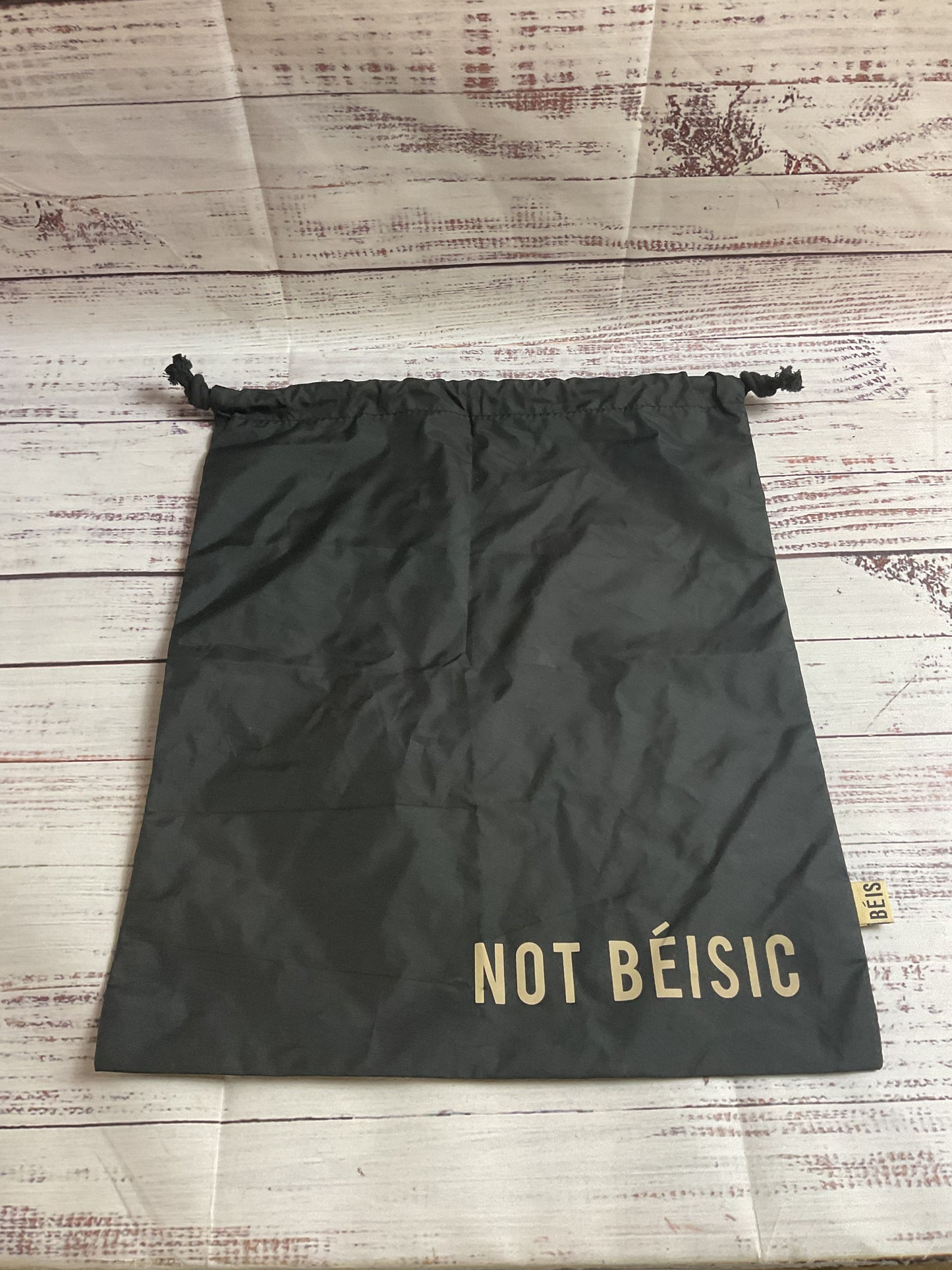 Black 'Not Beisic' Beis Dustcover Bag