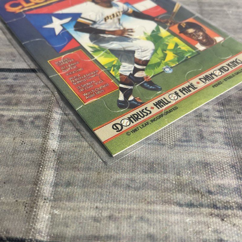 1987 Donruss Roberto Clemente Leaf Baseball Puzzle Card Ungraded GREAT CONDITION