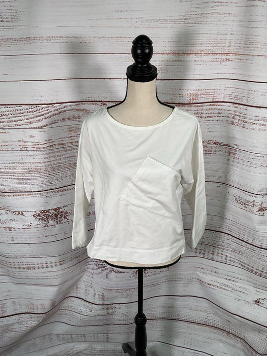 Gravel & Gold California Women's White Long Sleeve Top Size 1 / S