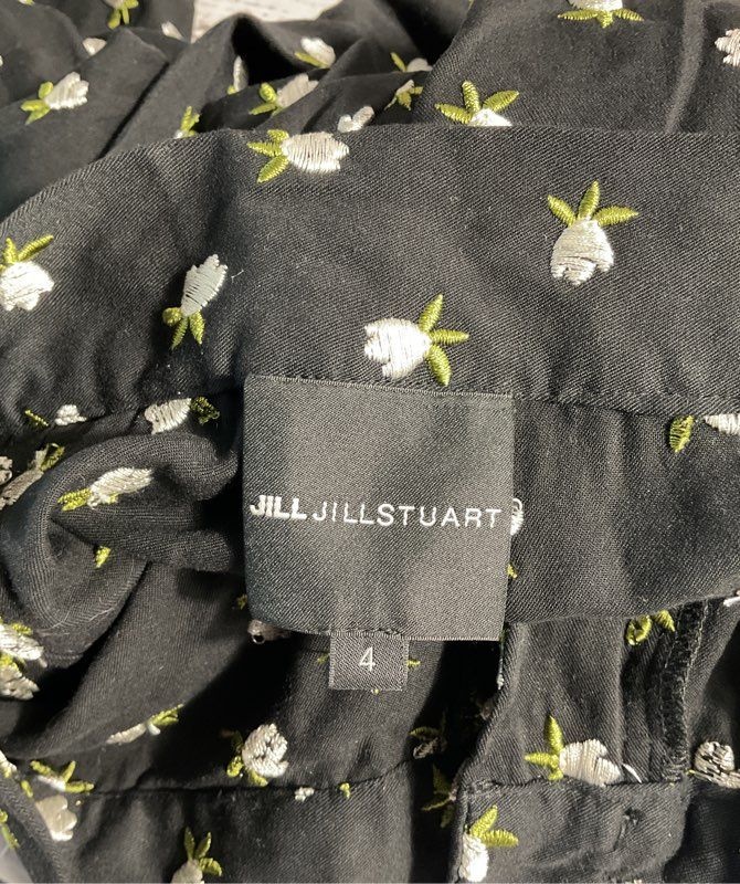 NEW Jill Jill Stuart Women's Mini Floral Dress 2 & Pants 4 Black Viscose Set
