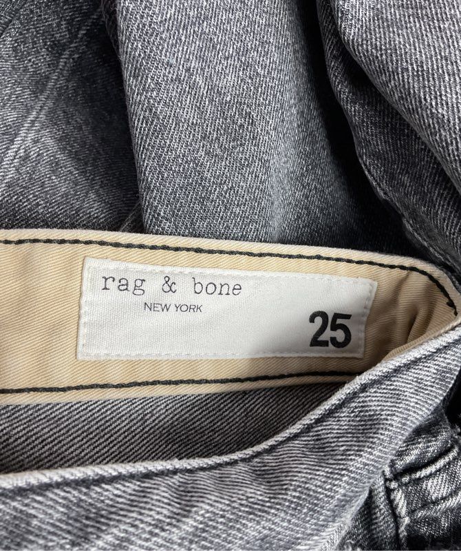 Rag & Bone Rosa Boyfriend Jeans Black Magic 25